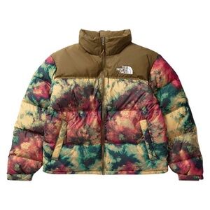 The North Face 1996 Nuptse Womens Splatter Tie-Dye Puffer Jacket Size Small